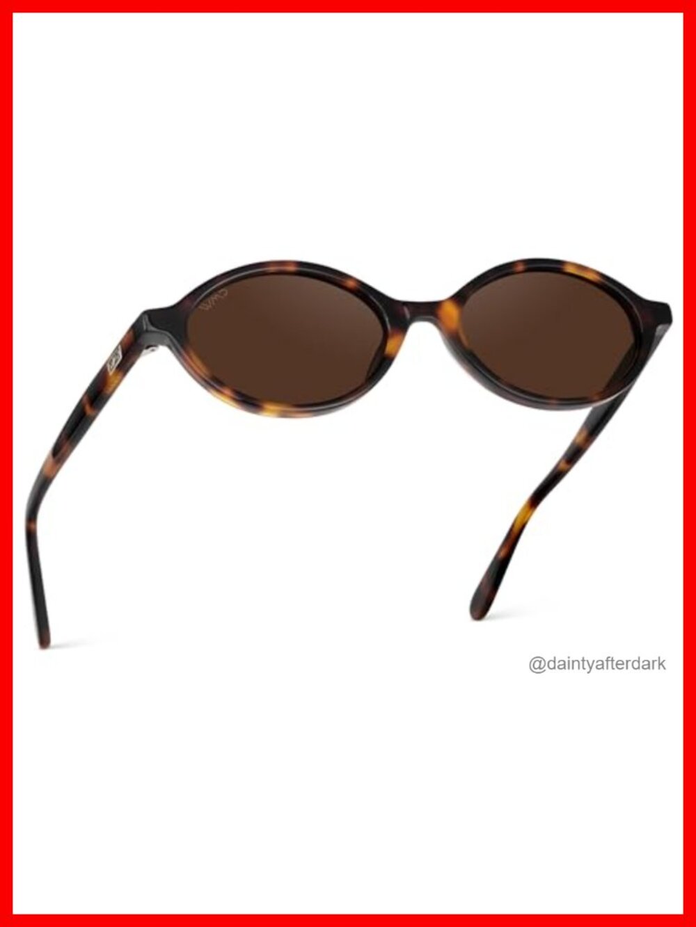 WearMe Pro Retro Oval Sunglasses UV Protection Anti-Reflective
